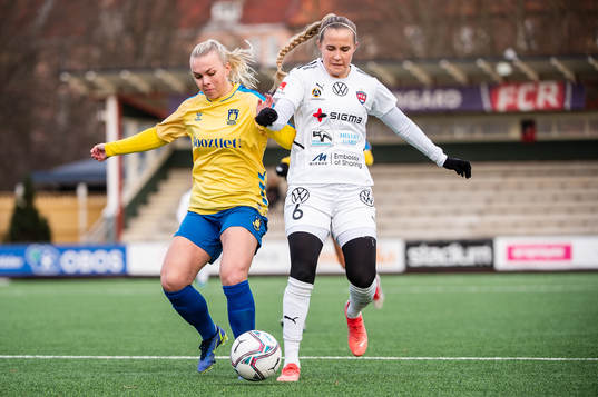 Bröndbys Katrine Winnem Jørgensen och Rosengårds Ria