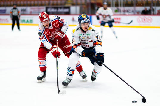 Timrås Sebastian Hartmann och Växjös Pontus Holmberg