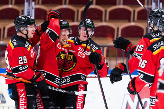 Luleås Erik Gustafsson, Brendan Shinnimin och Joonas Rask
