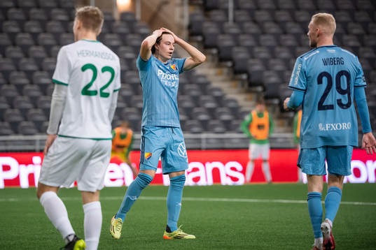 Djurgårdens Leo Cornic deppar