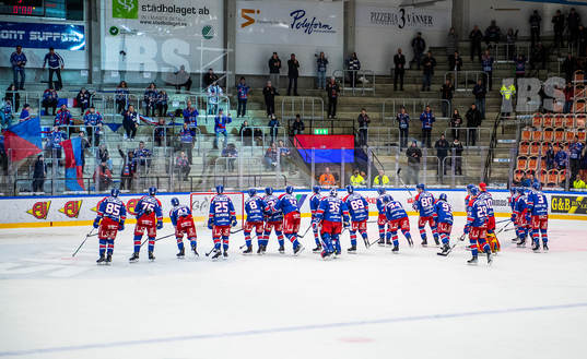 Oskarshamns spelare jublar