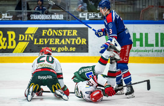 Frölundas Joel Lundqvist, Elmer Söderblom och Oskarshamns