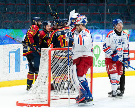 Djurgårdens Rhett Rakhshani jublar