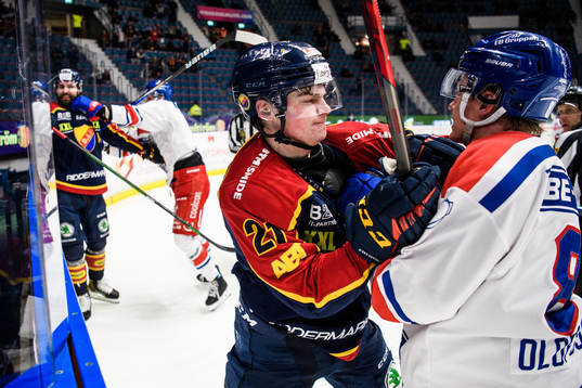 Djurgårdens Filip Cederqvist och Oskarshamns Fredrik