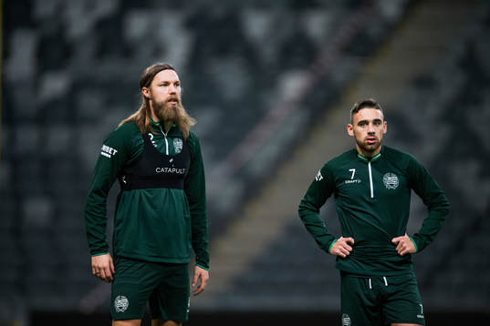 Hammarbys Bjørn Paulsen och Aljosa Matko