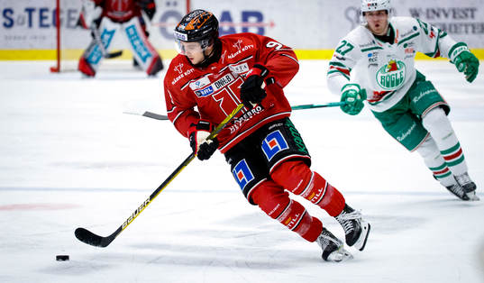 Örebros Nick Halloran och Rögles Linus Sjödin