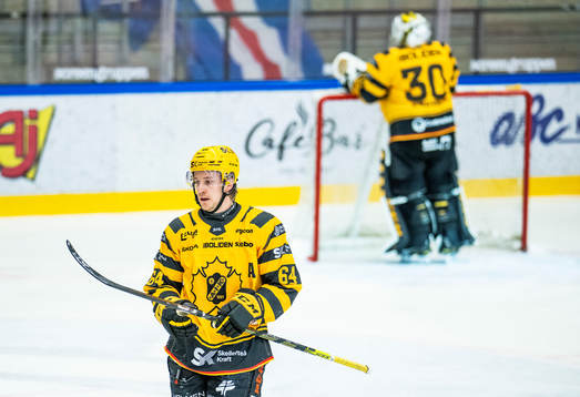 Skellefteås Jonathan Pudas och målvakt Gustaf Lindvall