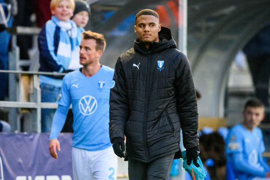 Malmö FFs Eric Larsson och Amin Sarr