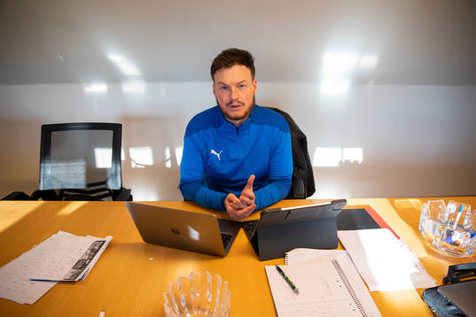 Värnamos tränare Kim Hellberg