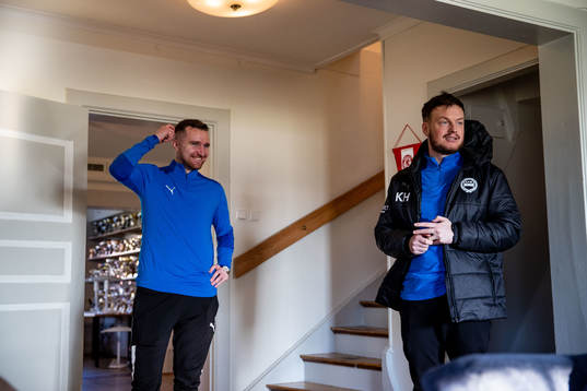 Värnamos sportchef Enes Ahmetovic och tränare Kim Hellberg