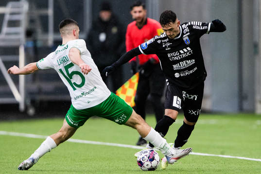 Hammarbys Mayckel Lahdo och Sirius Moustafa Zeidan