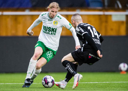 Hammarbys Gustav Ludwigson och Sirius Aron Bjarnason