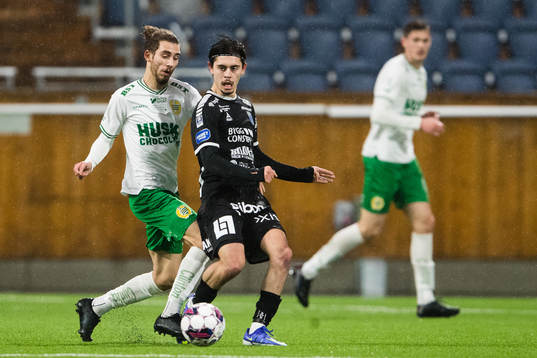 Hammarbys Aziz Harabi och Sirius Emil Özkan