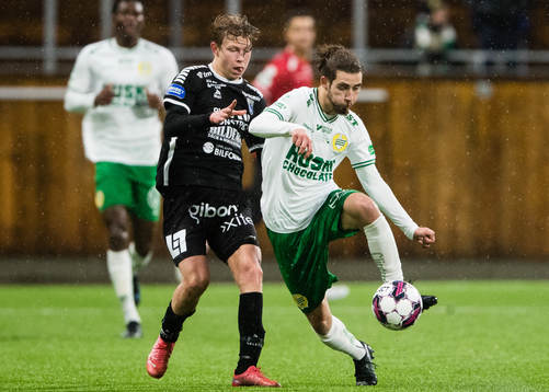 Sirius Rasmus Niklasson Johansson och Hammarbys Aziz Harabi