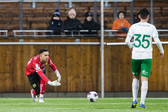 Hammarbys målvakt Oliver Dovin