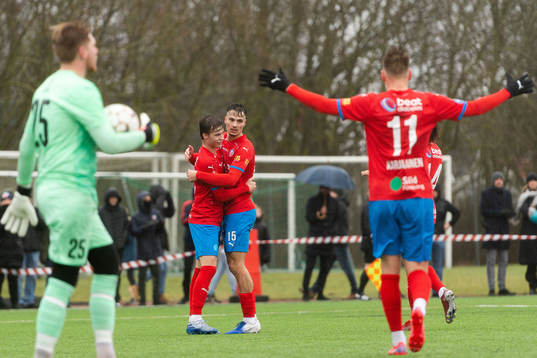 Helsingborgs Vilgot Carlsson , Assad Al Hamlawi och Rasmus