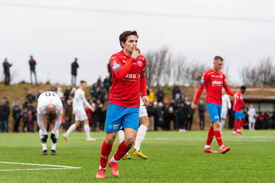 Helsingborgs Brandur Hendriksson Olsen jublar