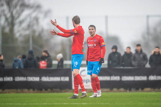 Helsingborgs Rasmus Jönsson och Viljormur Davidsen