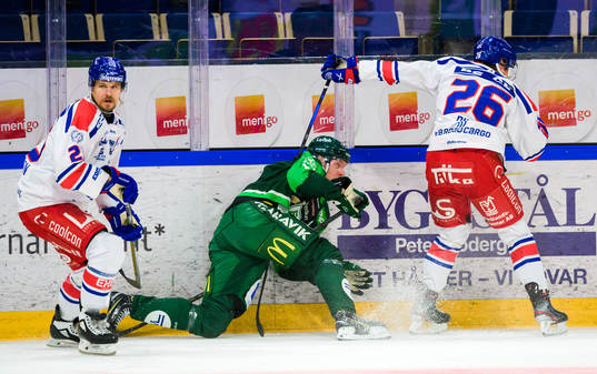 Oskarshamns Johannes Salmonsson, Färjestads Victor Ejdsell