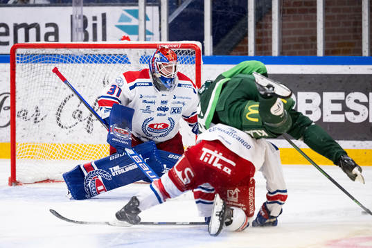 Oskarshamns målvakt Tim Juel
