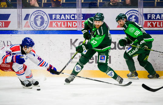 Oskarshamns Robin Norell och Färjestads Pontus Widerström