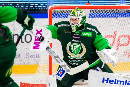 Färjestads målvakt Dominik Furch