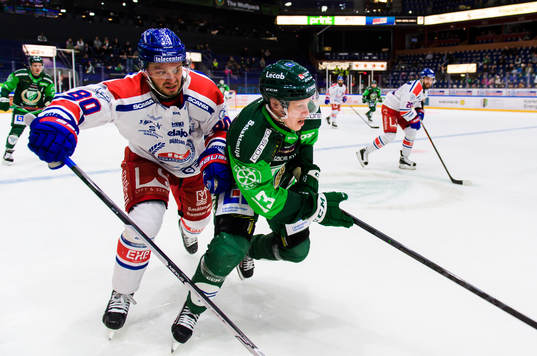 Oskarshamns Tomas Zohorna och Färjestads Daniel Viksten