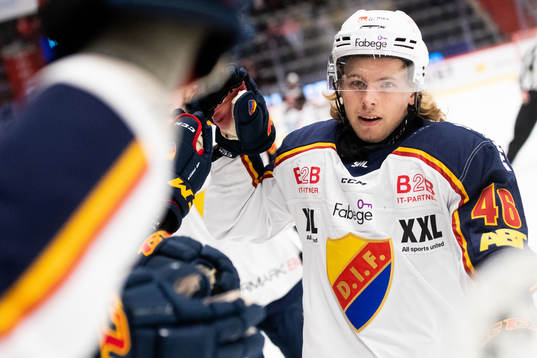 Djurgårdens Tim Söderlund jublar