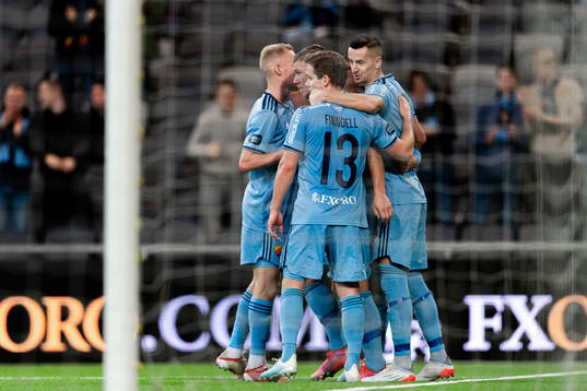 Djurgårdens Haris Radetinac jublar