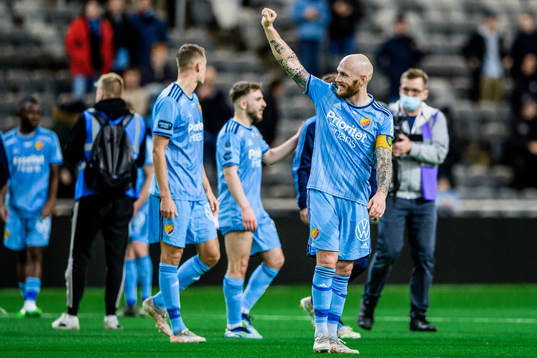 Djurgårdens Magnus Eriksson jublar