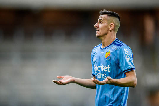 Djurgårdens Haris Radetinac reagerar