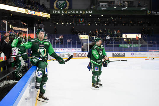 under ishockeymatchen i SHL mellan Färjestad och