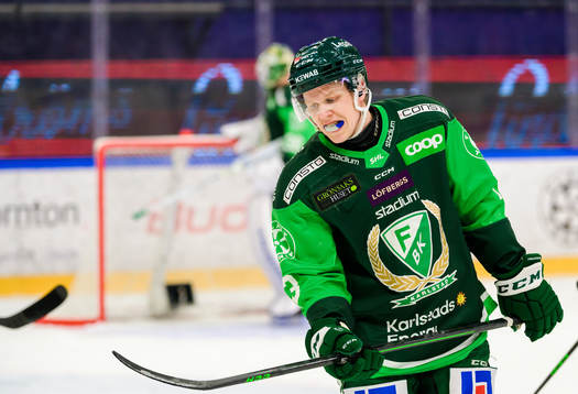 Färjestads Daniel Viksten deppar