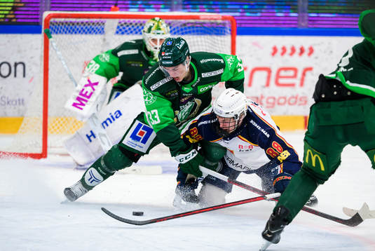 Färjestads Albert Johansson och Djurgårdens Jonathan