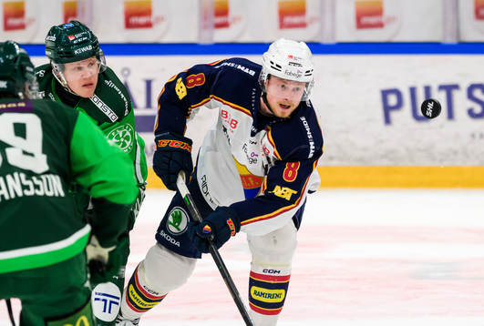 Färjestads Daniel Viksten och Djurgårdens Linus Arnesson