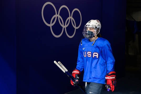 Jincy Dunne of the United States women's ice hockey team at