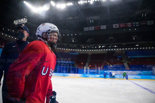 Kendall Coyne Schofield of the United States women's ice