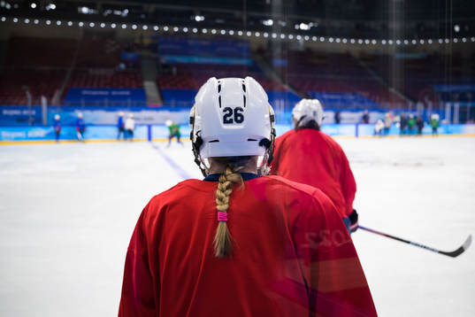 Kendall Coyne Schofield of the United States women's ice