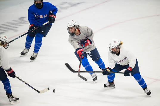 Abby Roque of the United States women's ice hockey team at
