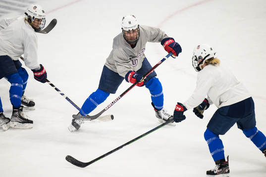 Abby Roque of the United States women's ice hockey team at