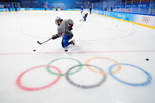 Abby Roque of the United States women's ice hockey team at