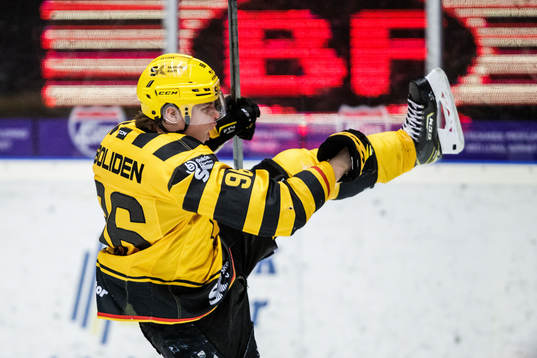 Skellefteås Rickard Hugg jublar