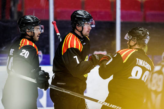 Marcus Björk Brynäs jublar