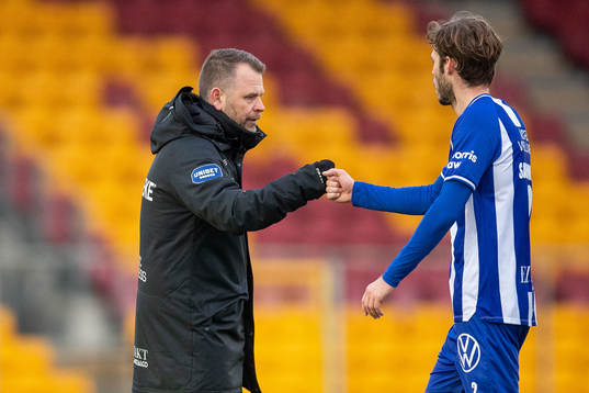 IFK Göteborgs tränare Mikael Stahre och Emil Salomonsson
