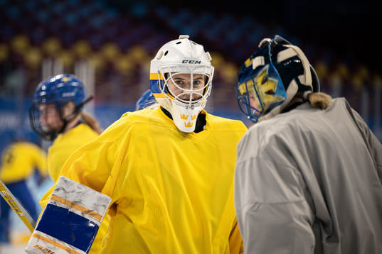 Goaltender Emma Söderberg of Sweden