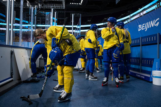 Maja Nylén-Persson and Linn Peterson of Sweden