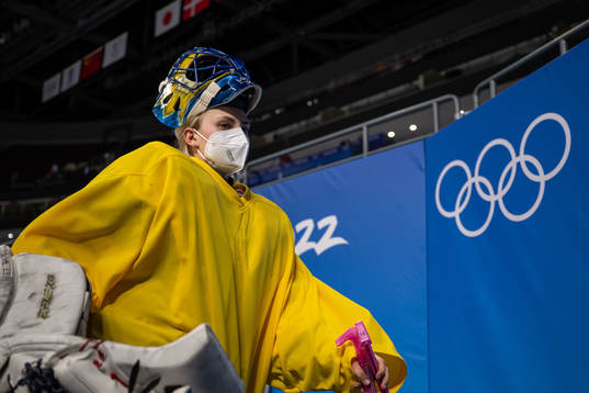 Goaltender Emma Söderberg of Sweden