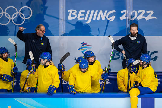 Assistant coach Andreas Spångberg and head coach Ulf