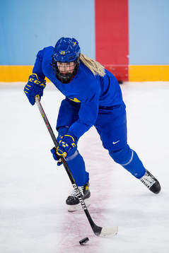 Olivia Carlsson of Sweden women's ice hockey team