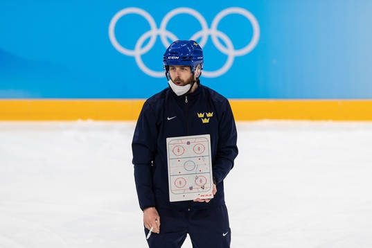 Head coach Ulf Lundberg of Sweden women's ice hockey team